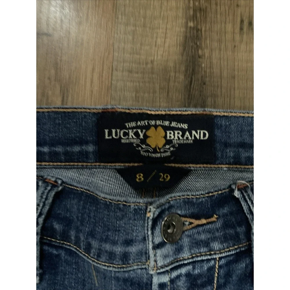 Lucky Brand Sweet'N Crop Denim Jeans Womens Size 8X29 Medium Wash Stretch - Picture 7 of 9